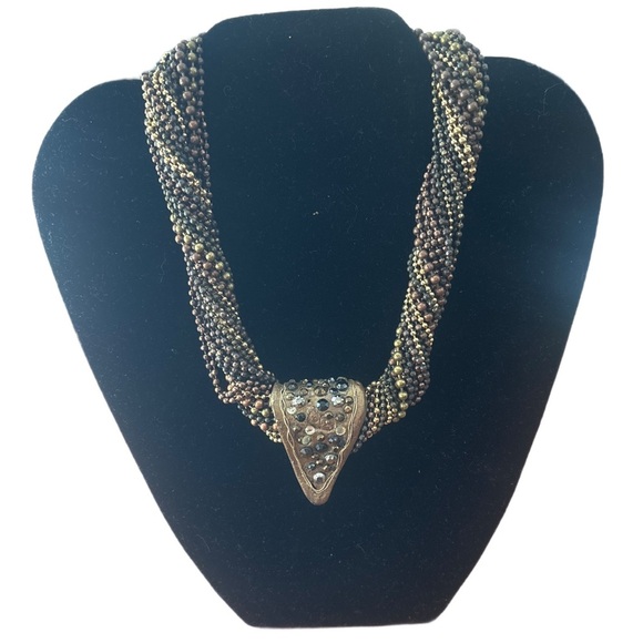 Statement Micki Ravitz Necklace with Intricate Design - Picture 1 of 3